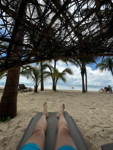 Lounging On The Beach At Secrets Moxche