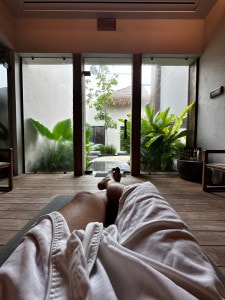 Relaxing At The Secrets Moxche Spa