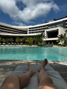 Lounging At The Lagoon Pool At Secrets Moxche