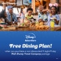 Disney+ Subscribers: Free Dining Plan Offer at Walt Disney World