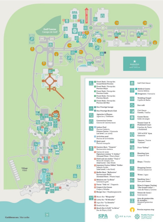 JOIA Paraiso Resort Map