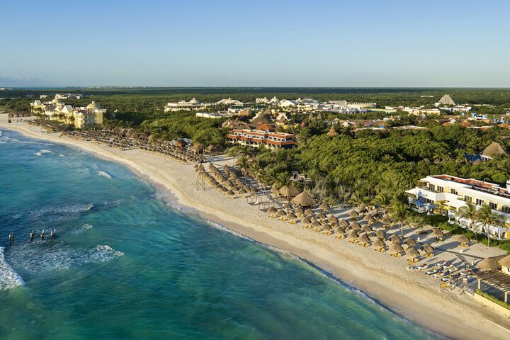 Aerial Shot of Beach at Iberostar Paraiso Complex