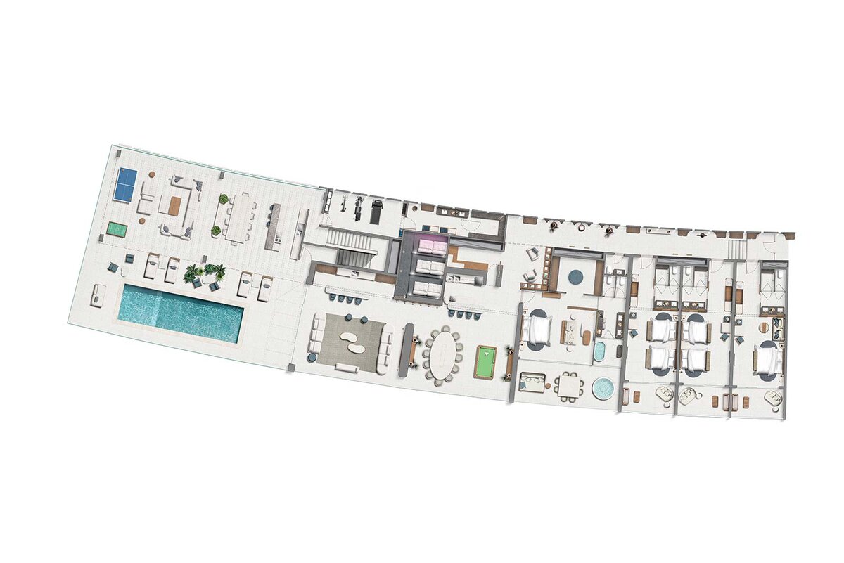 AVA Resort Cancun Room Layouts - LVC Chairman Villa